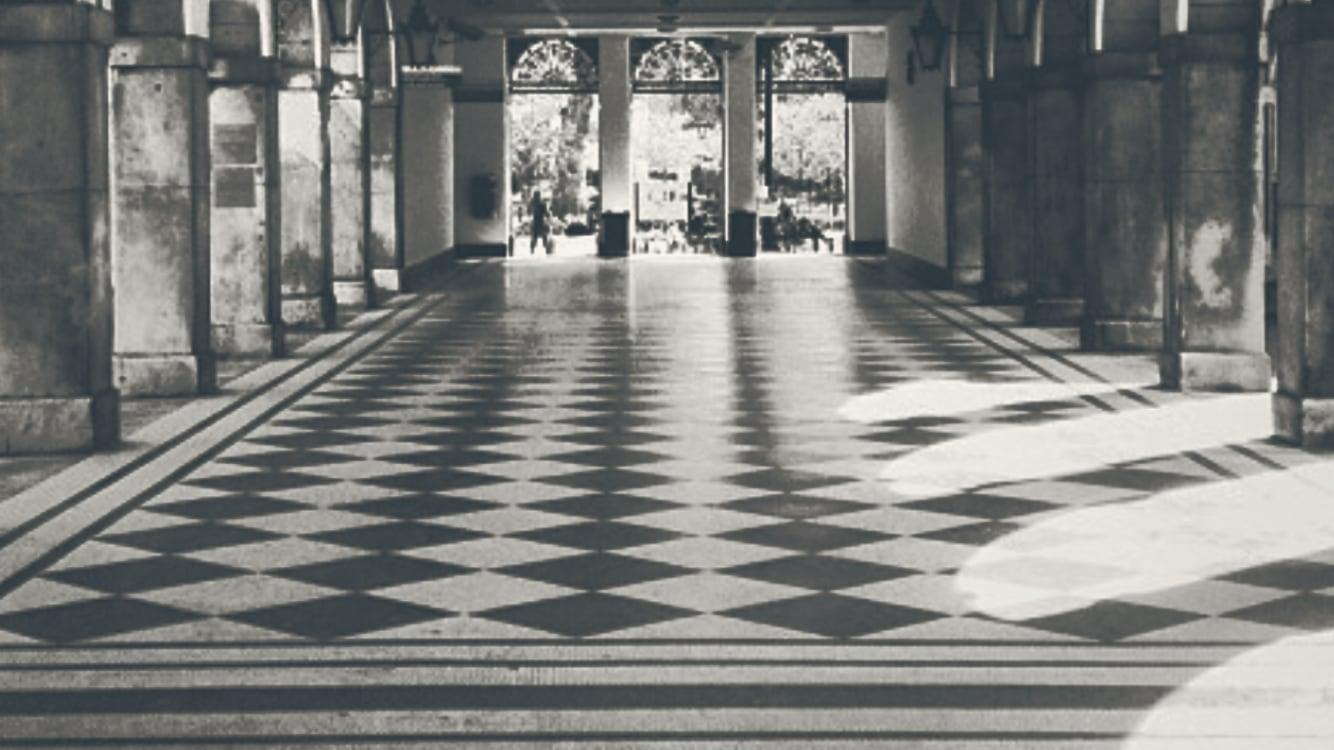 Guy's Campus colonnade · King's College London — Fabienne's alma mater